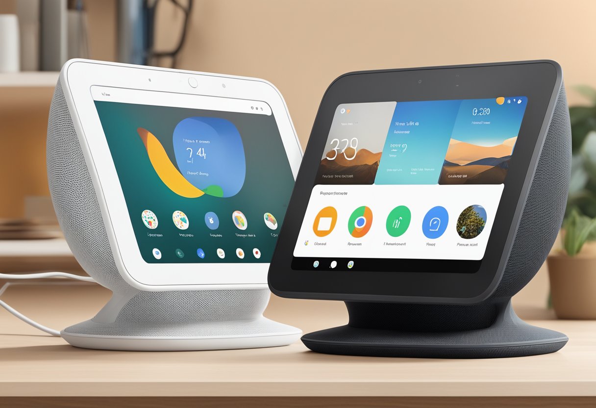 Google Nest Hub 2nd Gen vs Echo Show 8