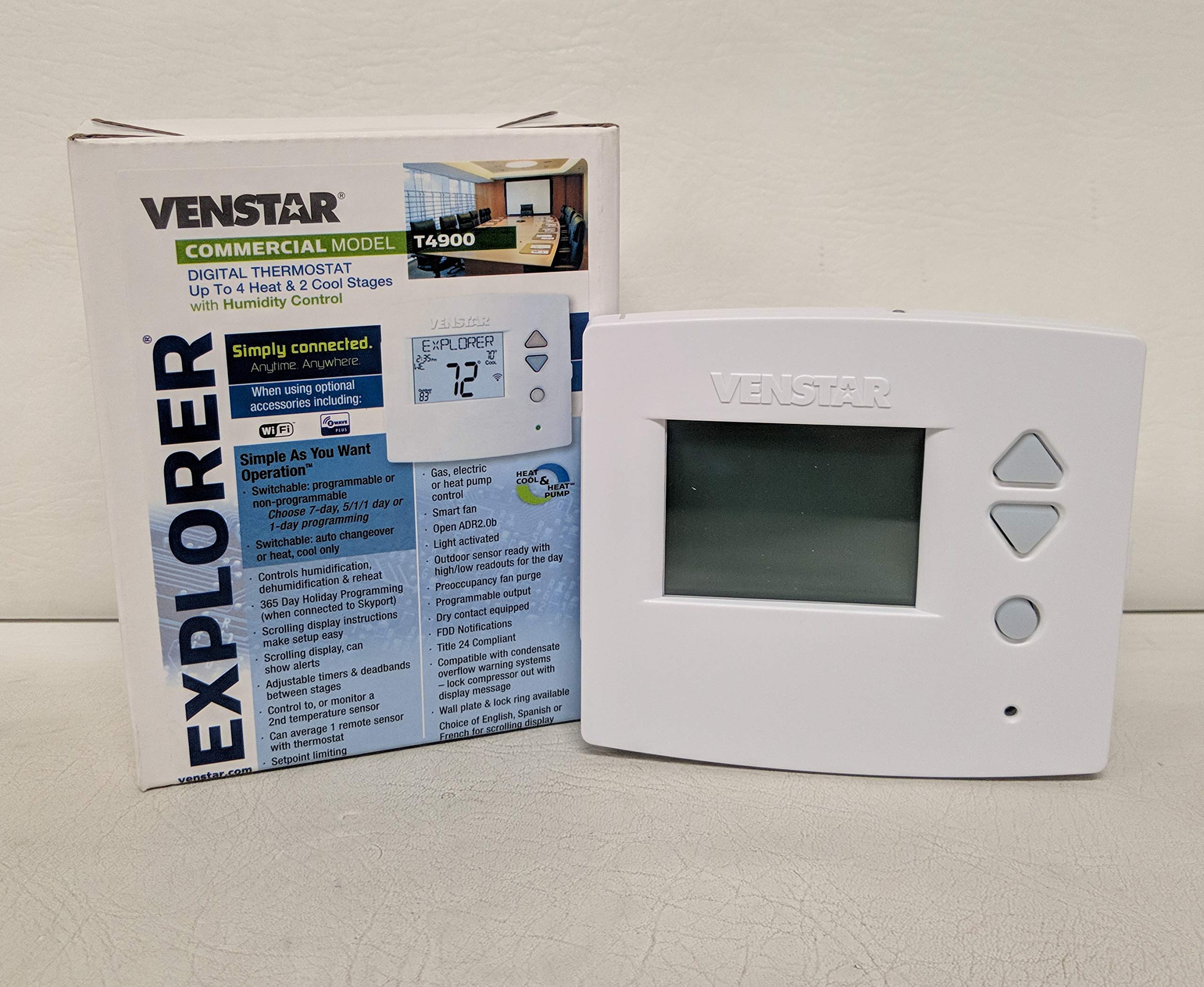 Venstar T4900 Commercial Voyager Alexa & Wifi Ready Thermostat