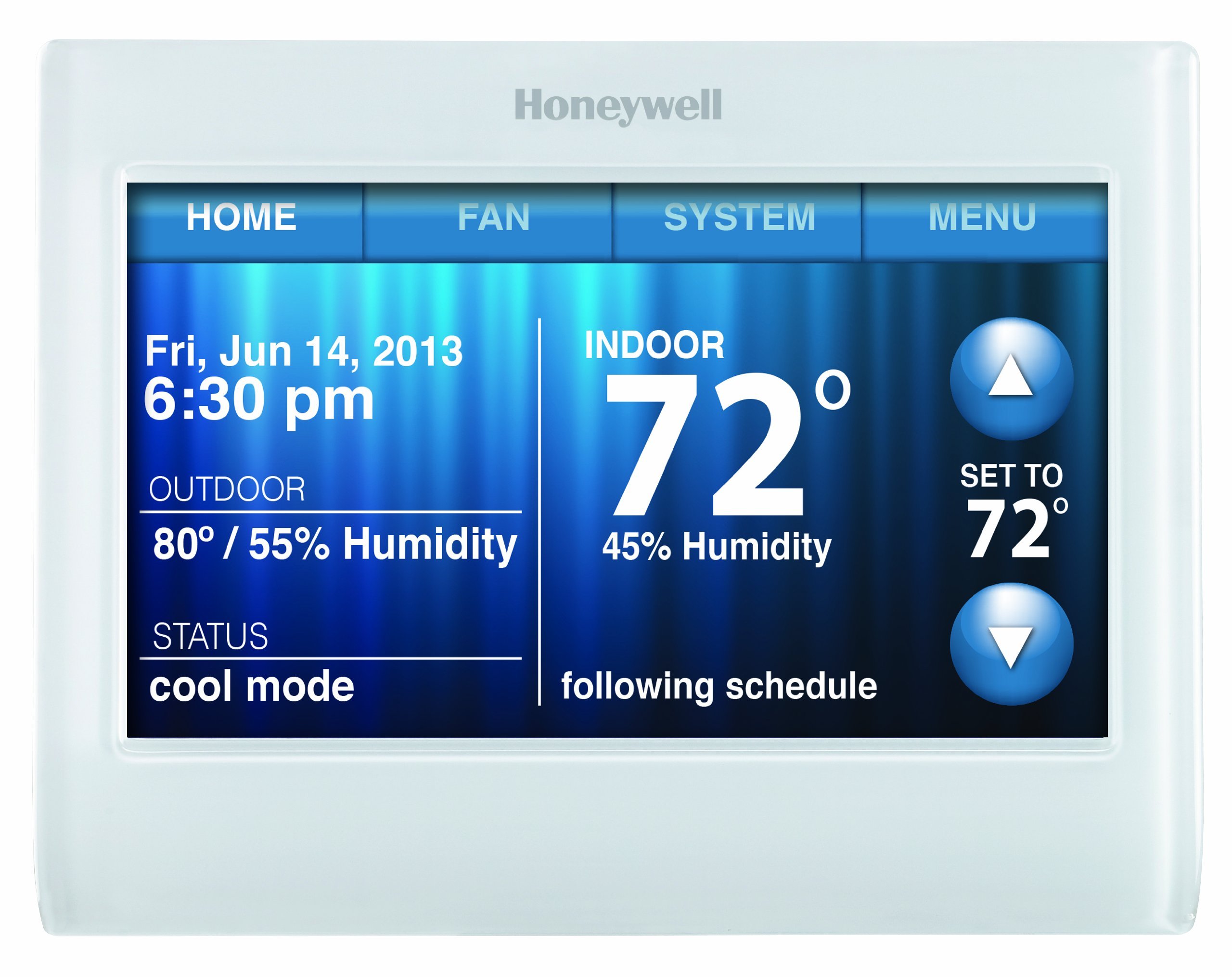 Honeywell Wi-Fi 9000 Color Touch Screen Programmable Thermostat