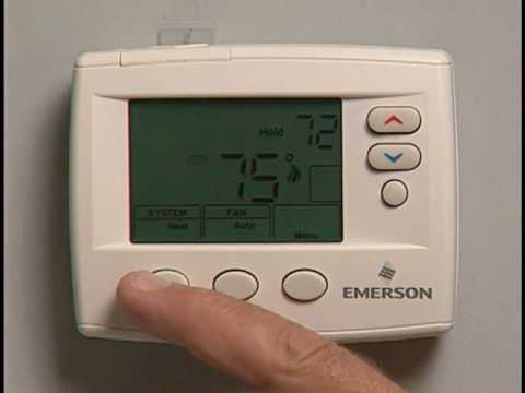 Emerson Ac Thermostat How to Use