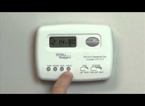 How to Program a White Rodgers Thermostat