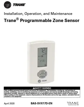 How to Program Trane Commercial Thermostat