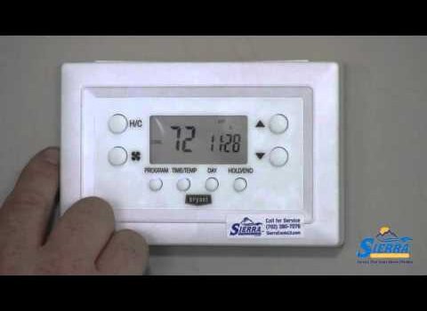 How to Reset a Bryant Thermostat