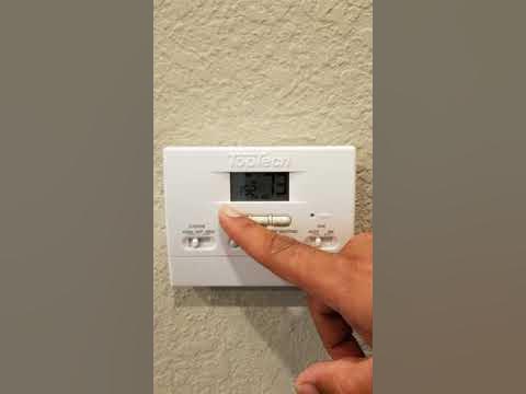 How to Set a Toptech Thermostat