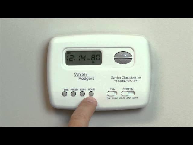 How to Program a Thermostat White Rodgers