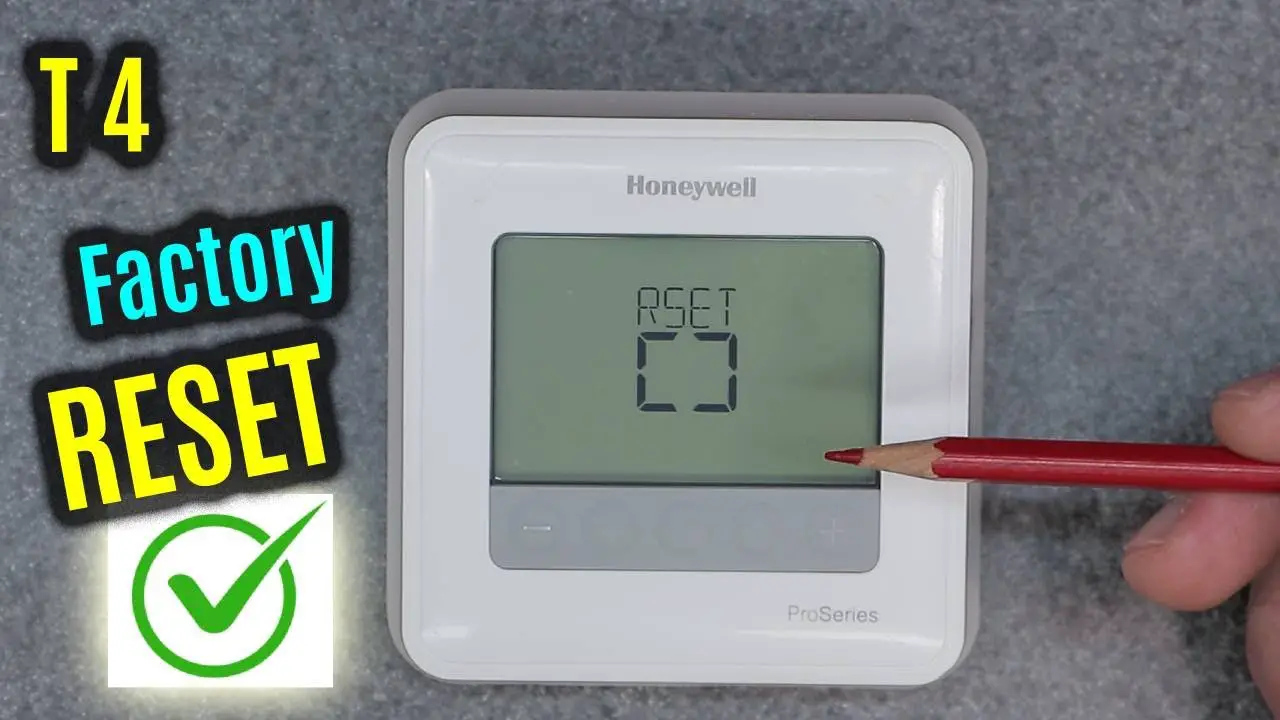 How to Reset Honeywell Home Thermostat Pro Series