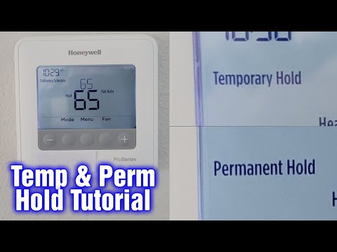 How to Turn on Permanent Hold on Honeywell Thermostat
