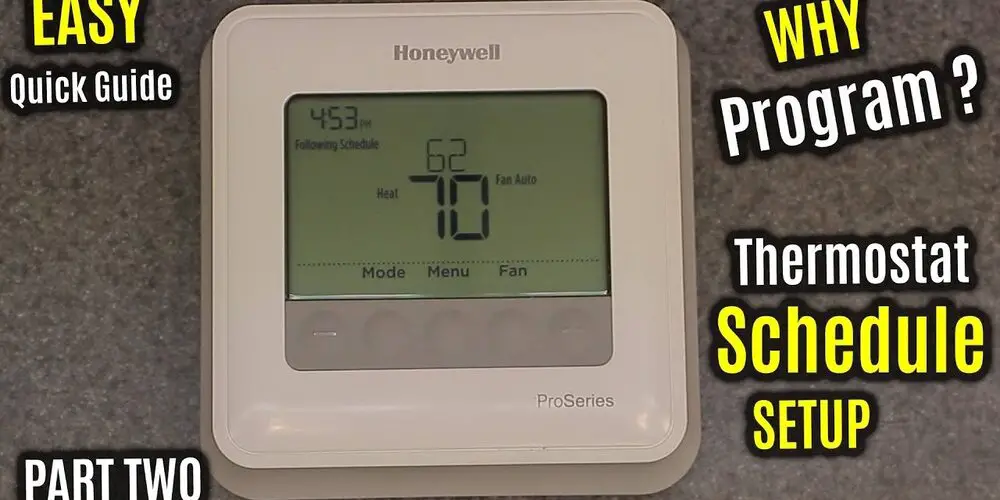 How to Program a Honeywell Proseries Thermostat