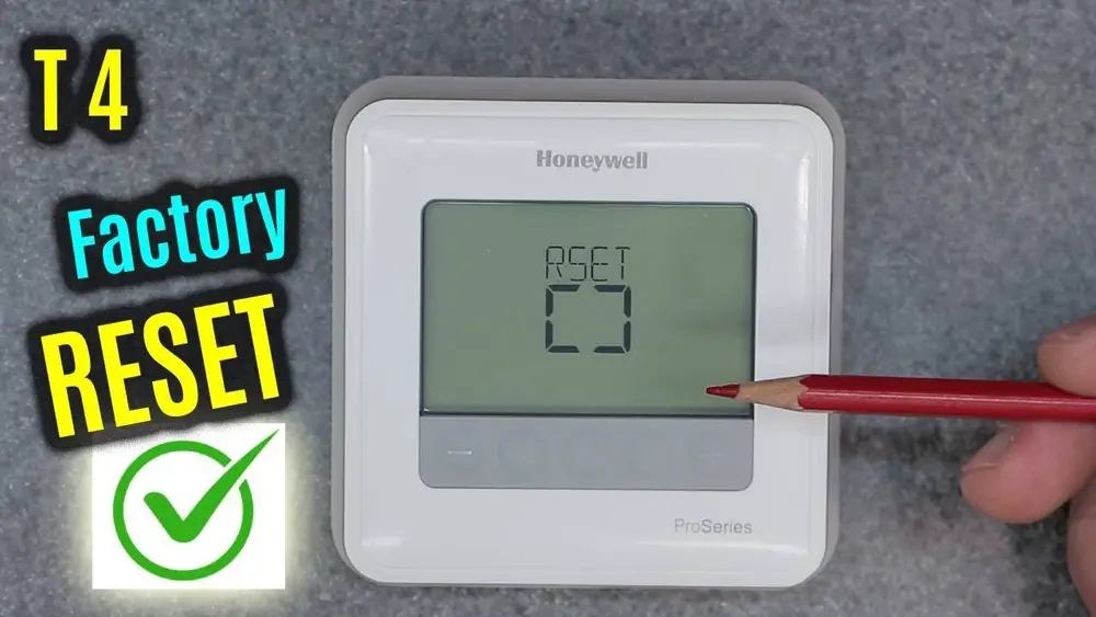 How to Reset Honeywell Home Proseries Thermostat