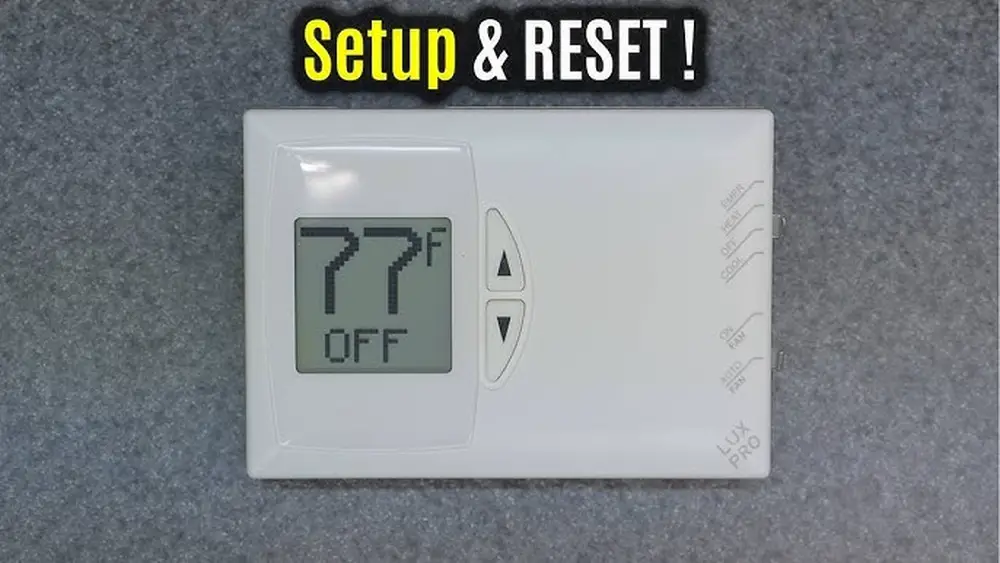 How to Reset Luxpro Thermostat
